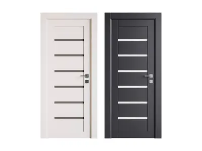 Modern entrance door 28 3D model