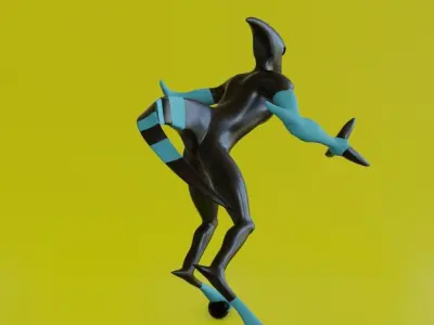 XLR8 from Ben10 Low-poly 3D model