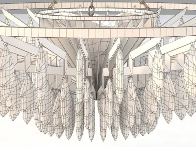 Rock Crystal Chandelier 3D model