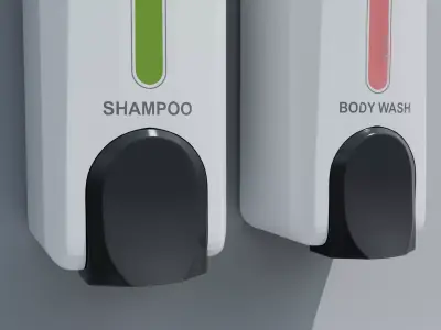 Modern Wall Mounted Soap Dispenser 3D model