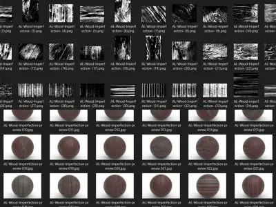 100 Wood Stencil Imperfection-VOL 01 Texture