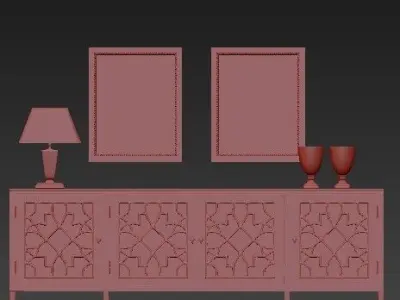 chest of drawers 2 3D model