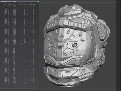 Sci Fi Helmet 3D model