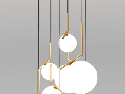 Chandeliers IC and Bolle 3D model