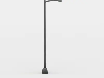 Light pole Low-poly 3D model get