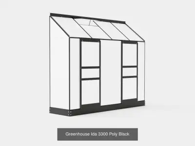 Collection of Greenhouse Ida 3300 Poly - 3 Models 3D Model Pack