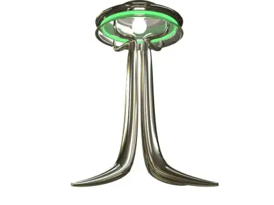 Alien UFO Desk Lamp Free 3D model
