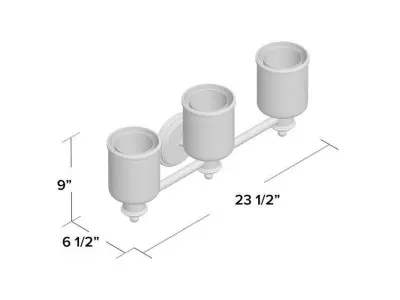 Messick Vanity Light 3D model
