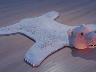 Bear carpet 3D model