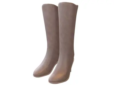 Knee Boots V1 003 Low-poly 3D model