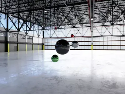 HDRI v2 - Airplane Hangar Interior 12 Texture