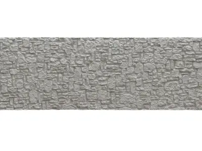Old Stone Wall Scan Low-poly 3D model