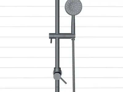 Open Door Rain Fall Shower Free 3D model