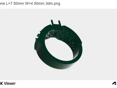 Lattice Halo Ring 3D print model