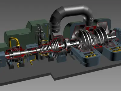  Steam turbine generator 