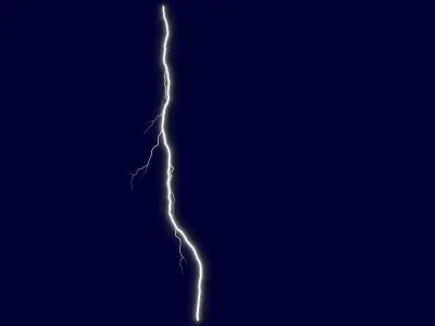 Realistic 3D Lightning CG-16 Low-poly 3D model