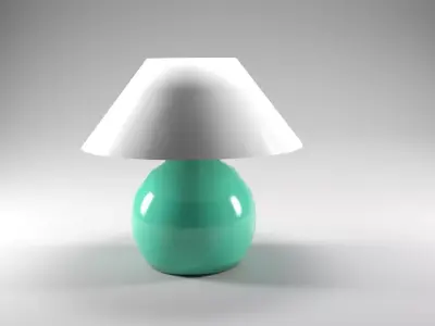 Table lamp Free low-poly 3D model