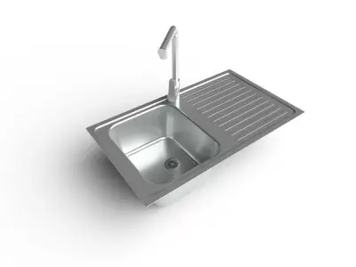 Kitchen Sink M04 Low-poly 3D model