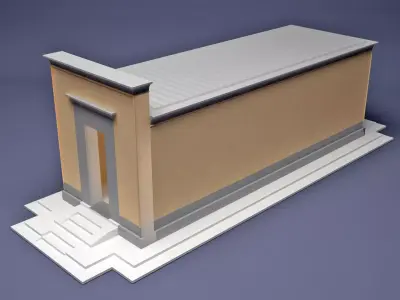 Egypt Temple Hatshepsut hapel 3D print model