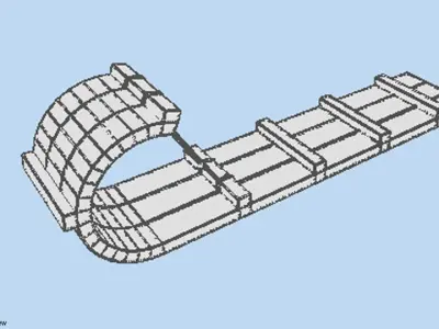 Sled - type 1 3D model