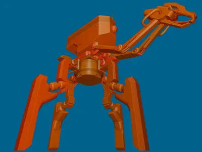 Four legs robot 3D model