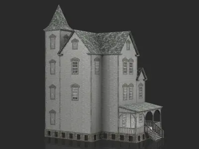 Old Abandoned House 2 3D model