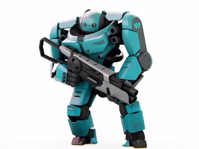 DOOM FIGHTER-V2   RIGGED 3D model