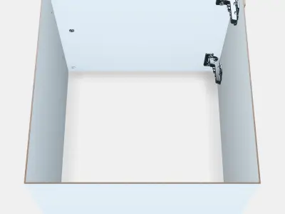 KALLAX Insert with door Low-poly 3D model