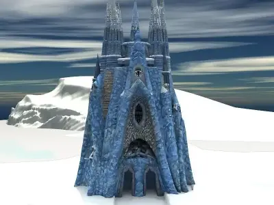 Ice Castle for Unity 3D model