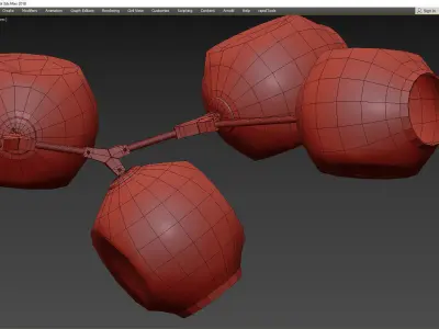 BRANCHING BUBBLES BB 09 39 Low-poly 3D model