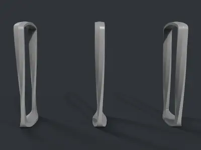 Bike Rack 23 PBR Game Ready Low-poly 3D model