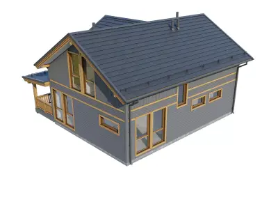 Alpine house Fury 3D model