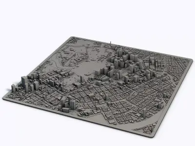 Tokyo City Japan 3D Model Printable Urban Landscape 3D print model