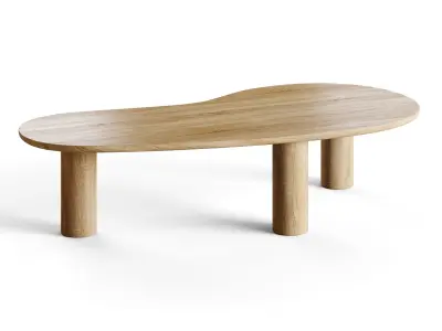 Aesthetic coffee table 3D model
