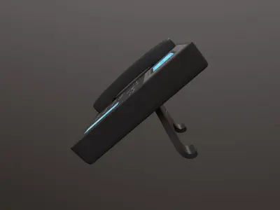 Office Phone Low-poly 3D model