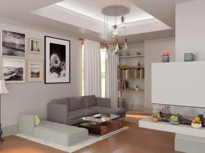 small living room 3D model