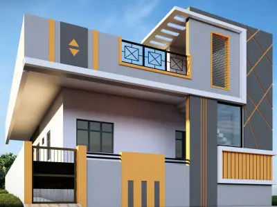 Single floor home with lumion file 3D model