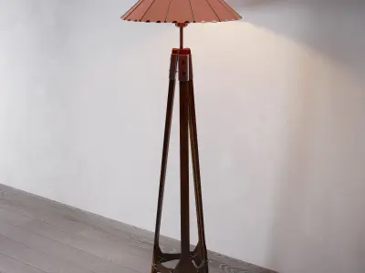 Africa floor lamp 3D model