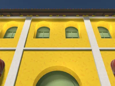 Retro street 25T02 3D model