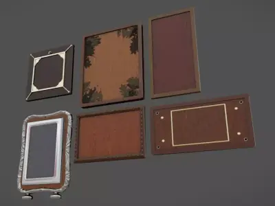 Plate Pack 03 Low-poly 3D model