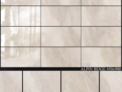 Yurtbay Seramik Alpin Beige 450x900 3D model