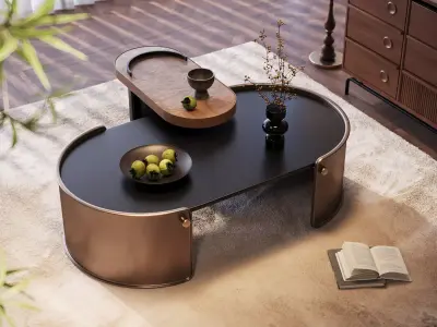 Modern luxury coffee table 3D model purchase