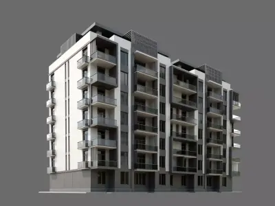 Residental Building ID038 3D model