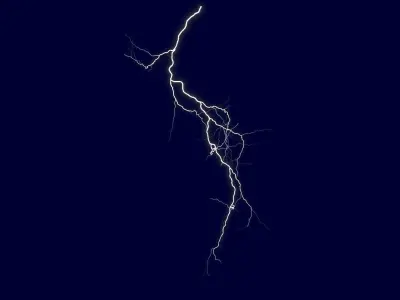 Realistic 3D Lightning CA-07 Low-poly 3D model