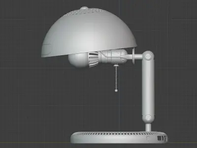 iLamp desk lamp with light bulb in it 3D model