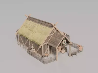 Nordic house 8 3D model