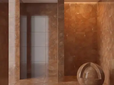 Marble wall 80 3D model