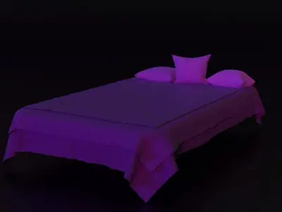 default bed Free 3D model