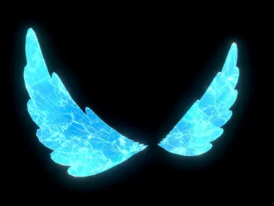 Ice Wing Low-poly 3D model