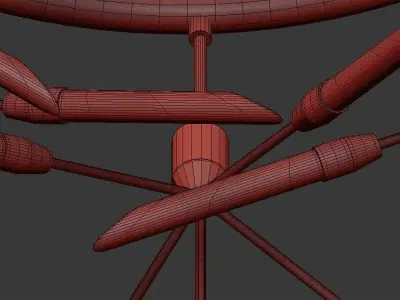 Spur Ring Chandelier 3D model